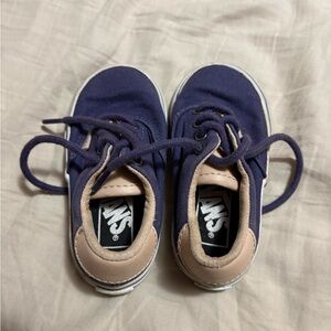 Vans Blue and Cream Sneakers Classic Canvas Style